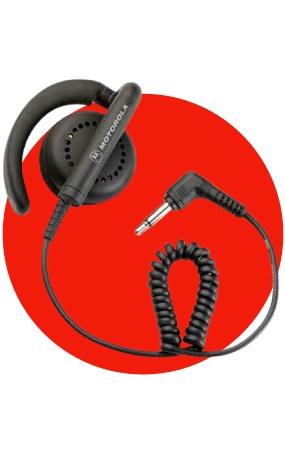 Lot De 2 Microphones Casque Forme D Avec PTT - Compatible Radios Midland (G7 Pro, G8, M24, Etc.) - Prise 2 Broches